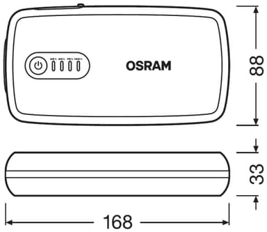 Osram BATTERYstart 300 jumpstartersæt til bil 6120045