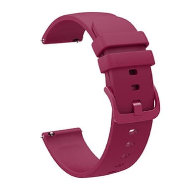 SKALO Silikonearmbånd til Withings ScanWatch 42mm - Vin rød