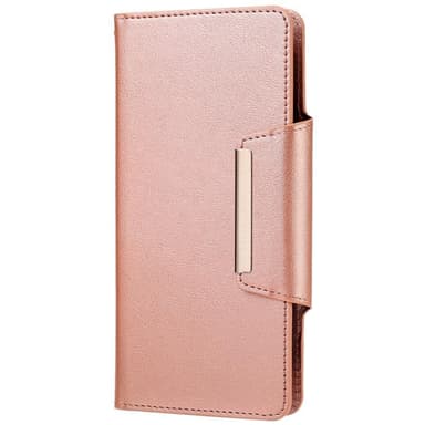 SKALO Samsung S22+ DOLIZMA 2 i 1 magnetisk pungetui - Rosa guld - Rosa guld
