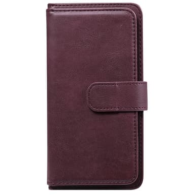 SKALO Samsung A52/A52s 10-RUM Flip Cover - Vin rød