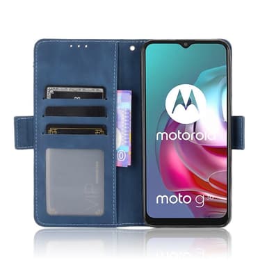 SKALO Moto G20/G30 6-RUM Pungetaske - Blå