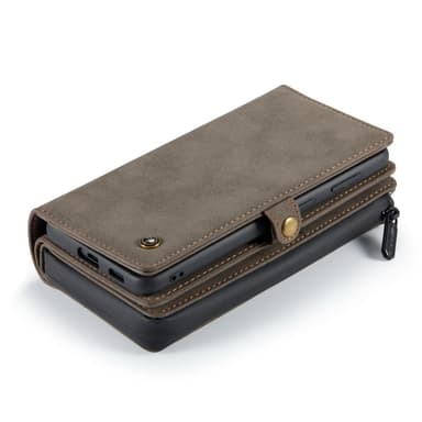 CaseMe Samsung S21 FE CaseMe Big Wallet 2in1 Magnet Pungetui - Brun