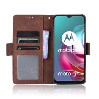 SKALO Moto G20/G30 6-RUM Pungetaske - Brun
