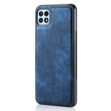 DG MING Samsung A22 5G 2-i-1 Magnet Pungetui - Blå