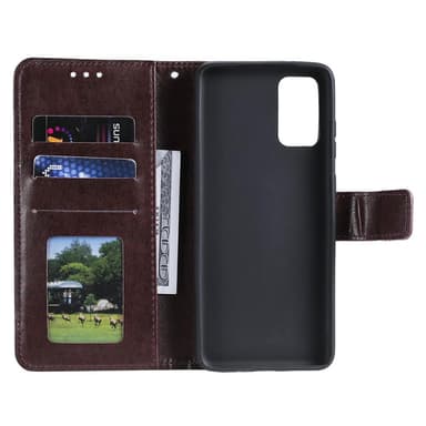 SKALO Samsung A52/A52s Mandala Flip Cover - Mørkebrun