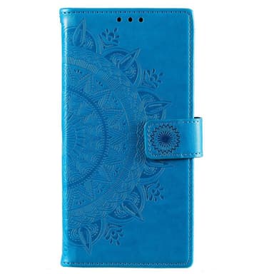 SKALO Samsung S22+ Mandala Flip Cover - Blå - Blå