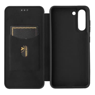 SKALO Samsung S21 FE Carbon Fiber Pungetui - Sort