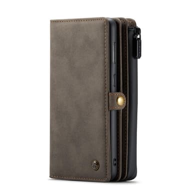 CaseMe Samsung S21 FE CaseMe Big Wallet 2in1 Magnet Pungetui - Brun