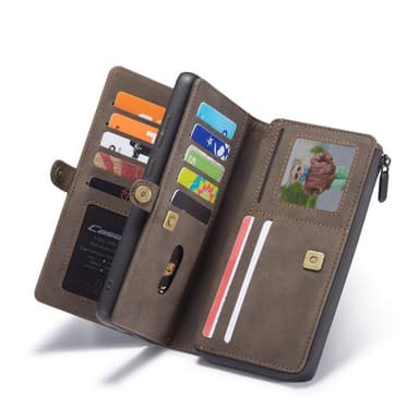 CaseMe Samsung A52/A52s CaseMe Big Wallet 2in1 Magnet Pungetui - Brun