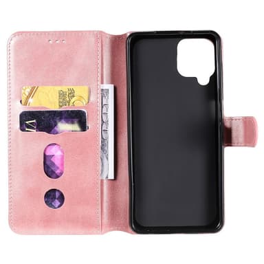 SKALO Samsung A22 4G Classic Pungetui - Rosa guld