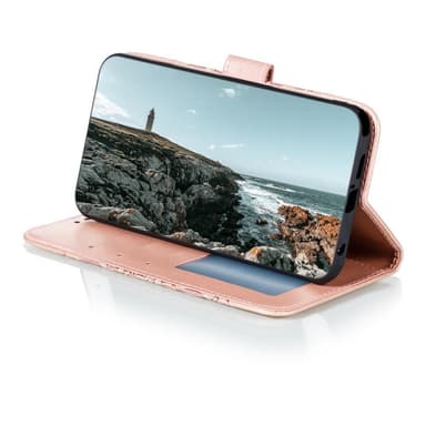 SKALO Samsung S21 FE Mandala Flip Cover - Rosa guld