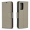 SKALO Samsung A52/A52s Premium Litchi Flip Cover - Grå