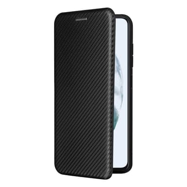 SKALO Samsung S21 FE Carbon Fiber Pungetui - Sort