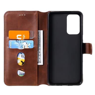 SKALO Samsung A52/A52s Classic Pungetui - Brun
