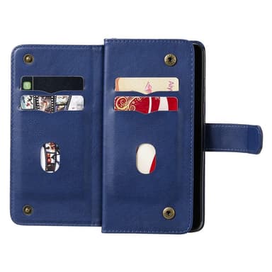 SKALO Samsung A52/A52s 10-RUM Flip Cover - Blå