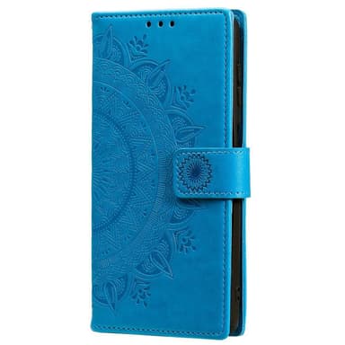 SKALO Samsung S22+ Mandala Flip Cover - Blå - Blå