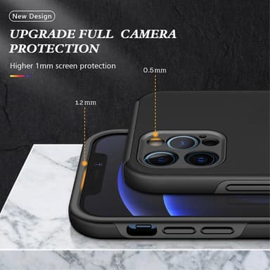 iPhone 13 Pro Max Fingerring Kickstand Hybrid Taske - Sort