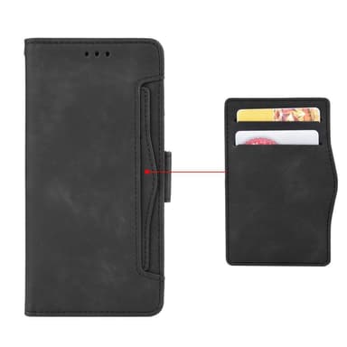 Motorola Edge 20 Lite Pung Stand Flip-telefonetui - Sort