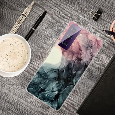 SKALO Samsung S21 FE Marmor TPU-cover - #1