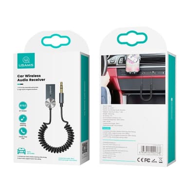 USAMS US-SJ464 Trådløs Bluetooth-adaptermodtager Bil Aux-lyd