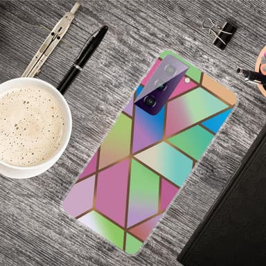 SKALO Samsung S21 FE Marmor TPU-cover - #7