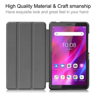 Lenovo Tab M7 (3rd Gen) Trifoldet etui Cover - Sort