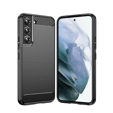 SKALO Samsung S22+ Armor Carbon Stødsikker TPU-cover - Sort