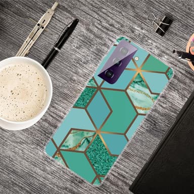 SKALO Samsung S21 FE Marmor TPU-cover - #6