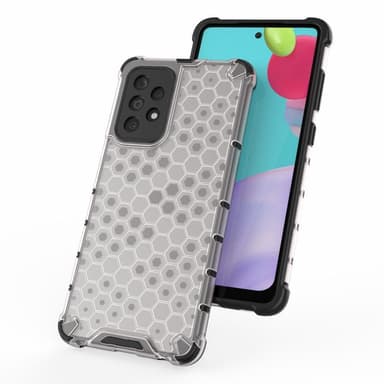 SKALO Samsung A52/A52s Stødsikker Honeycomb TPU Cover - Gennemsigtig