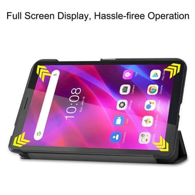 Lenovo Tab M7 (3rd Gen) Trifoldet etui Cover - Sort