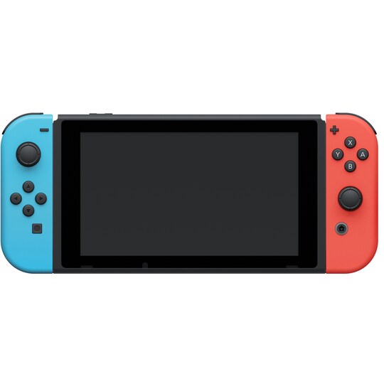 Nintendo Switch 2022 med neon Joy-Con controllers | Elgiganten