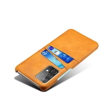 SKALO Samsung A52/A52s PU-læder Kortholder Cover - Lys brun