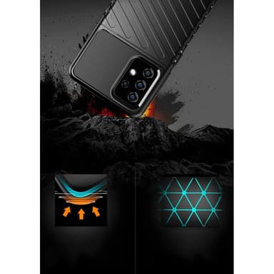 SKALO Samsung A52/A52s Armor Thunder Cover - Sort