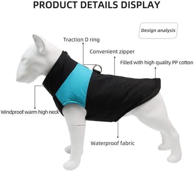 Hundevest Blå / Sort (6XL)