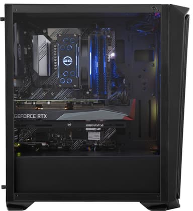 PCSpecialist Tornado RS50 R5/16/1.000/RTX3060Ti stationær gaming computer