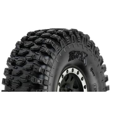 Pro-Line 1:10 Crawler Komplette hjul Hyrax 6 dobbelte eger Sort, Sølv 2 stk