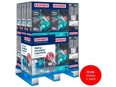 Leifheit Profi Compact Gulvvaskersæt Display 16 stk.