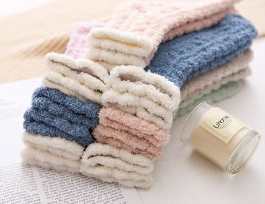 Dame Fuzzy Slipper Socks 6 par MultiColor 26x8 cm