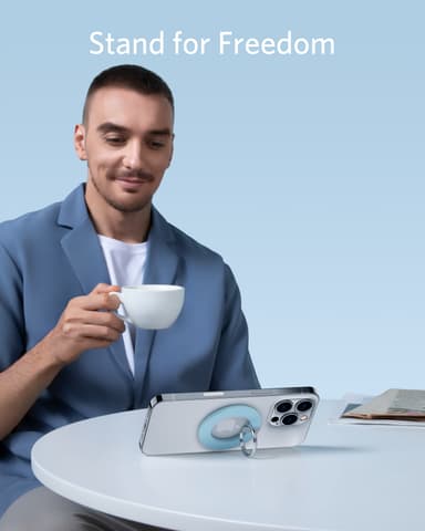 Anker Mag-Go magnetisk telefongreb (blåt)