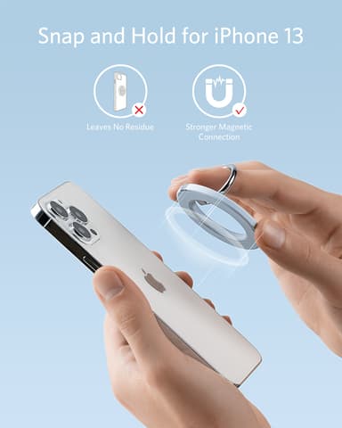 Anker Mag-Go magnetisk telefongreb (blåt)