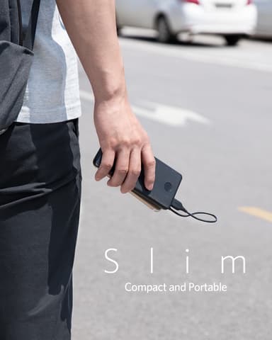 Anker PowerCore Slim 10000mAh powerbank (sort)