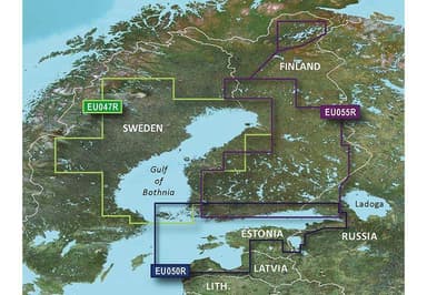 Garmin Gulfs of Finland & Riga Garmin VEU050R - BlueChart g3 Vision mSD/SD