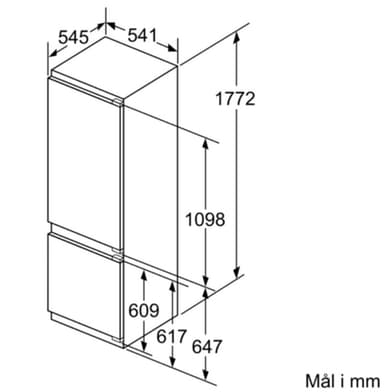 Bosch AccentLife kølefryseskab KIV87VF30 - 177.2 cm