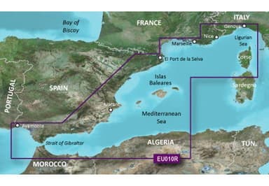 Garmin Spain, Mediterranean Coast Garmin microSD™/SD™ card: HXEU010R