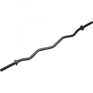Gorilla Sports Krøllestang SORT 120 cm Stjernelås - 30 mm