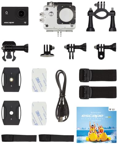 Kitvision Escape HD5W action-kamera + fæstetilbehør
