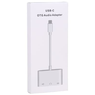 USB Hubb - USB Typ C till USB typ-C, 3,5mm och USB