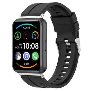 Silikonarmband till Huawei Watch Fit 2 - svart