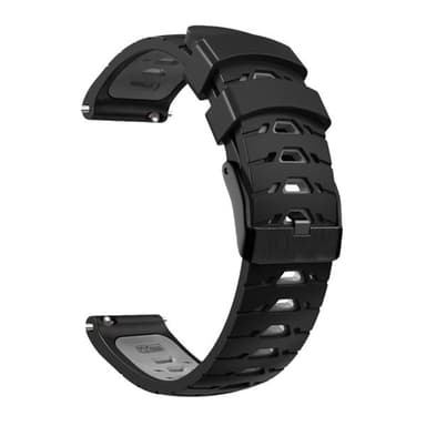 Silikonarmband till Samsung Galaxy Watch Active - svart/grå