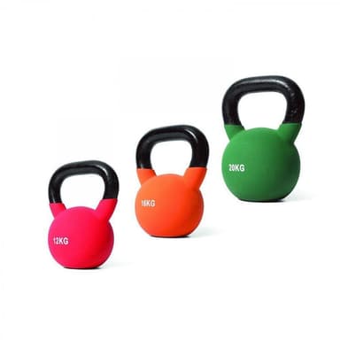 Apiro Sport Neoprene Kettlebell Colored Set 4-32 kg, Styrkepakke